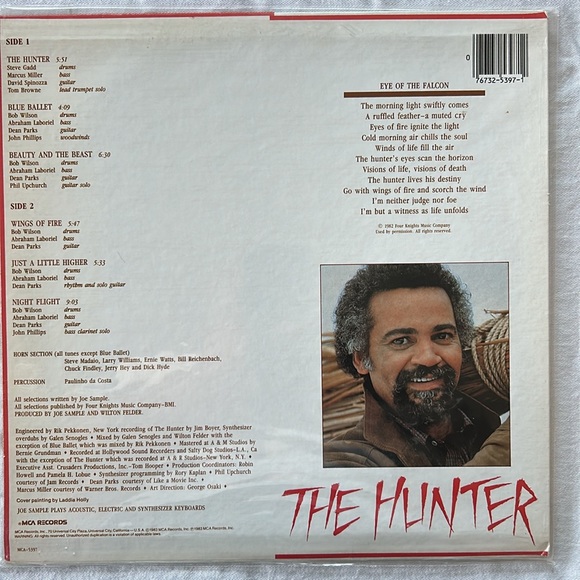 Vintage Vinyl - JOE SAMPLE - THE HUNTER - Picture 2 of 4
